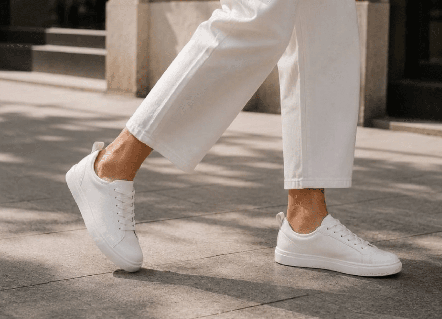 white sneaker