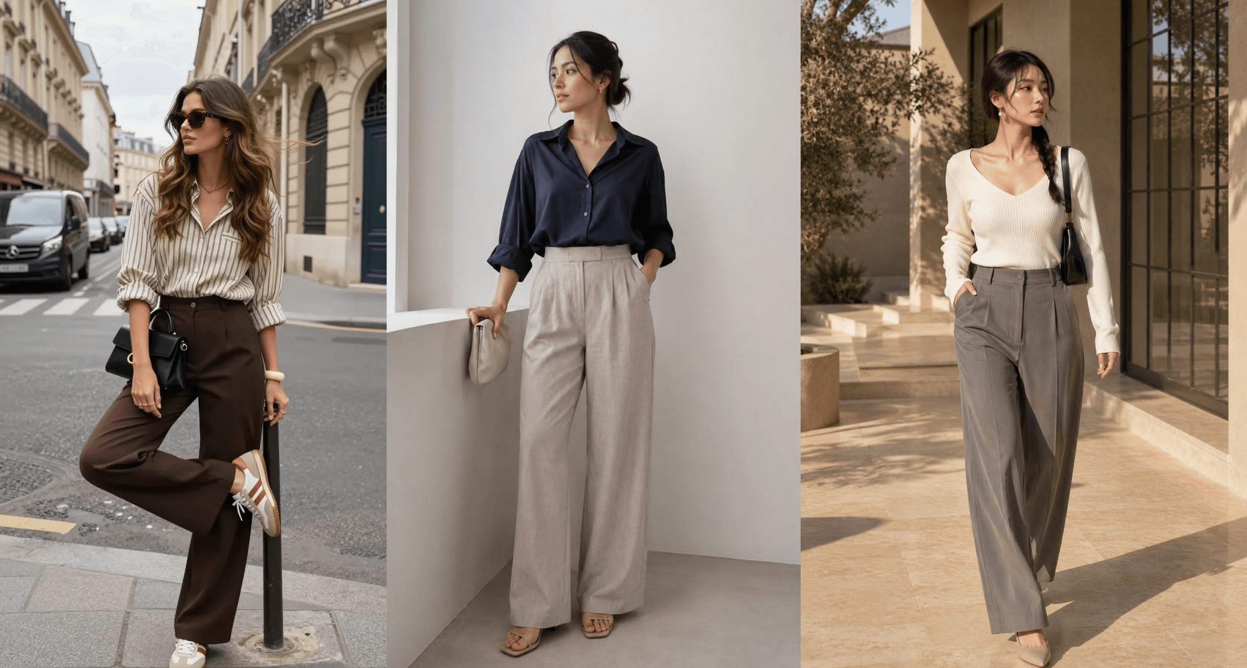 girl in relaxed trousers