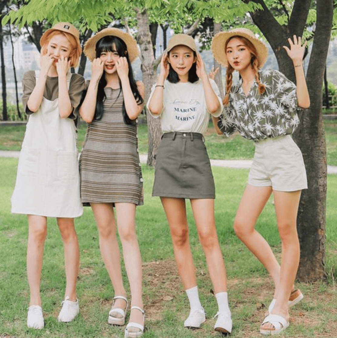 girls are happy